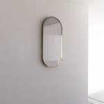 Me Brushed Gold Framed Oval Mirror 450 * 900 Me Brushed Gold Framed Oval Mirror 450 * 900